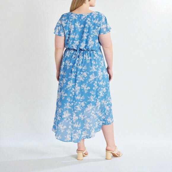 Stitch Fix The General Good Irina Faux Wrap Hi Lo Dress Size 2X - Picture 3 of 13